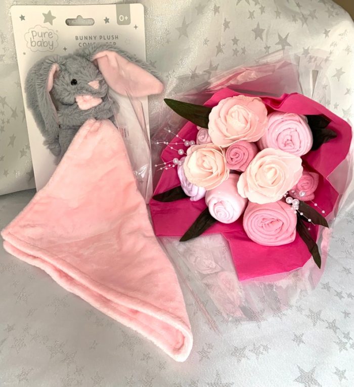 Gorgeous Pink Baby Girls Clothes Bouquet Gifts 1